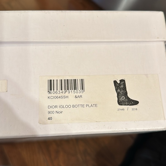 Dior Igloo Botte Plate black shearing / suede boots well loved size 40 - Picture 8 of 9
